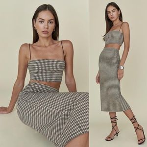 NWOT Reformation Two-Piece Callista Knit Set